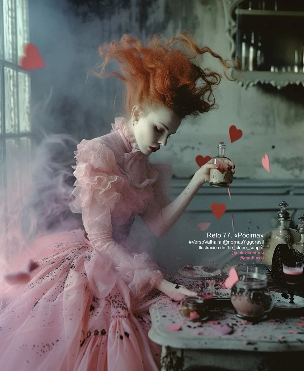 Reto 77 «Pócima»
Tú corazón moría por aquel amor.
Su corazón latía por otro amor.
No  cruzaste ni besos, ni manos,
ni los corazones se encontraron.
Te vendieron una pócima
para un imposible amor,
más no para la cordura 
ni para la razón.

#VersoValhalla