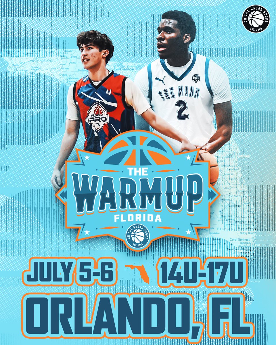 Florida Warm Up

🗓️: July 5-6
🏢: Orlando, Florida

✅ Elite Competition 
✅ National Media
✅ Multiple Scouting Service
✅ Tons of post event articles
✅ Live Streamed Games

INFO:

ontheradarhoops.com/the-florida-wa…