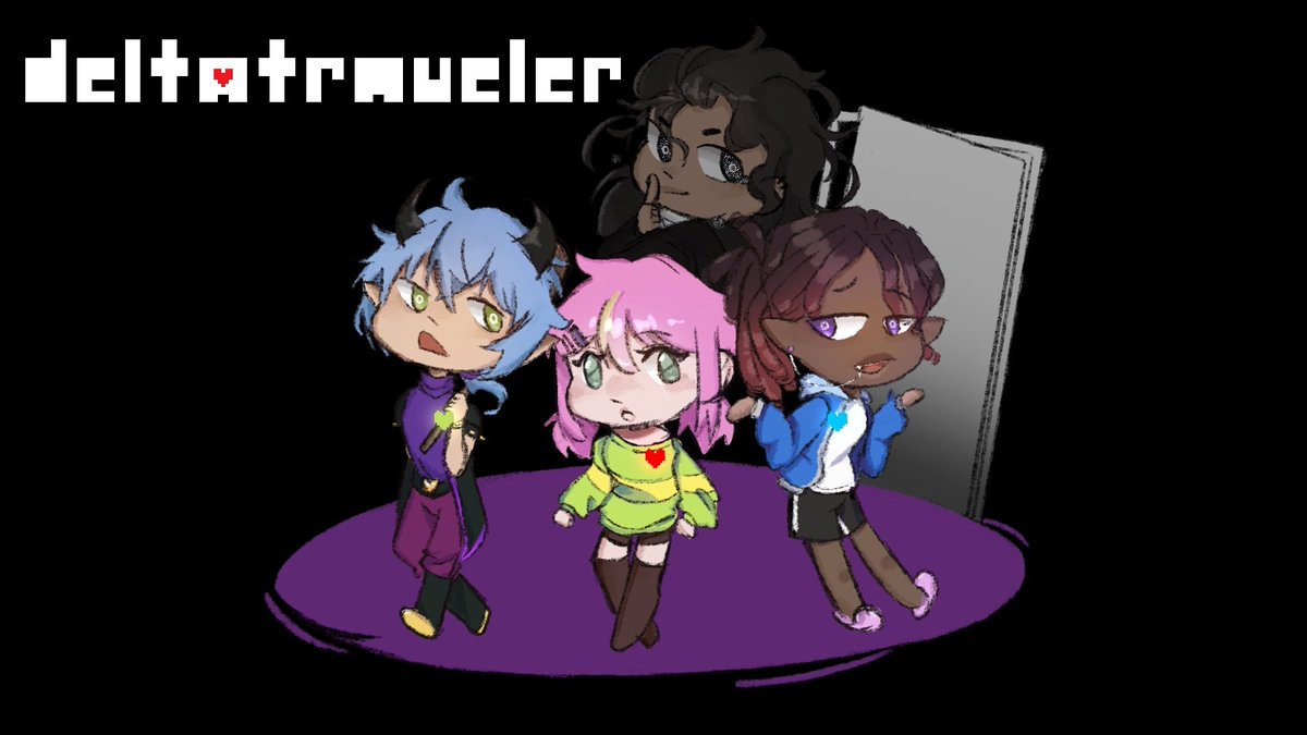 Just in case you missed it! 

Here's a highlight VOD of me and the gang playing Deltatraveler! 👀

Thank you so much for joining us on our adventures. I hope to see more of you at the next one! ⭐️💀
twitch.tv/videos/2493429… 
<a href="/kalpcombo/">kalp ˃ᴗ˂</a> #Deltarune #Deltatraveler