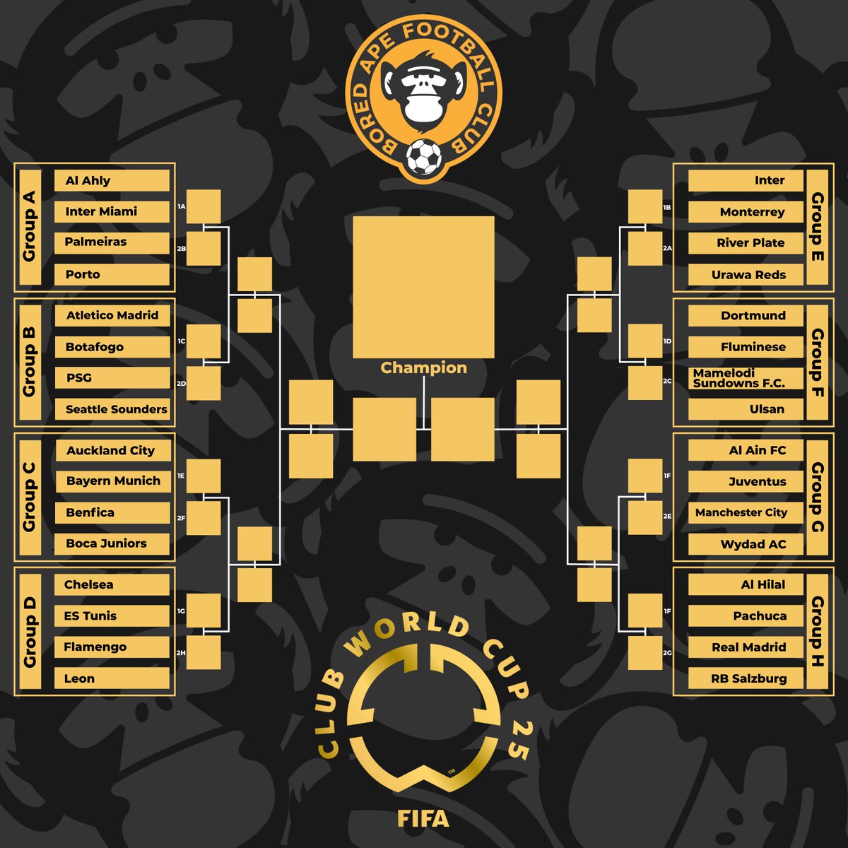 🏆CLUB WORLD CUP🏆

Our first week of DAILY CLUB WORLD CUP SPINS has been dropped within our discord with lots of NFT winners‼️

Keep voting on our daily games for your chance to win a BAFC NFT every day a game is on, all you have to do is vote for the team that wins to go into a