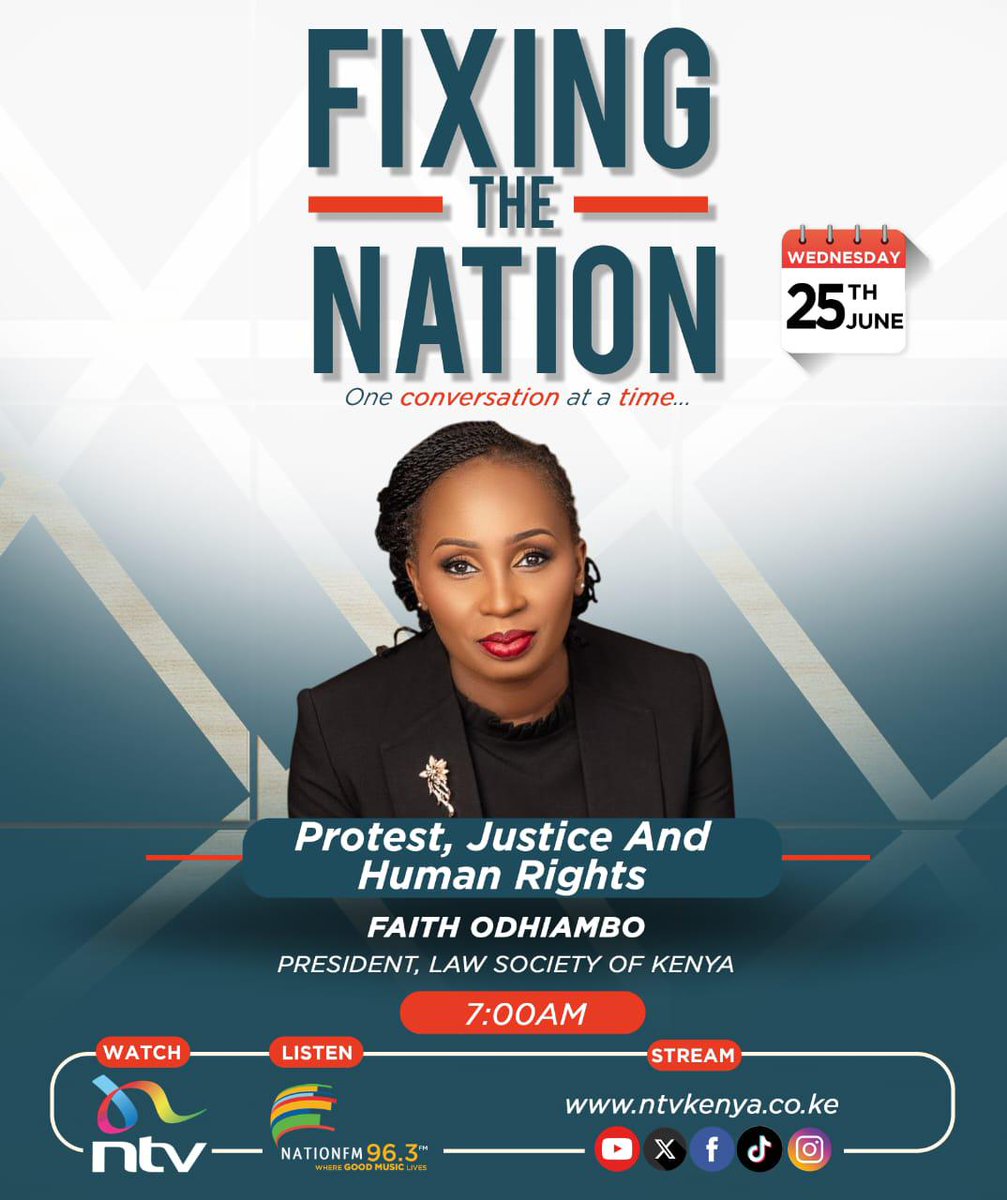 Tune in as we discuss matters June 25th.