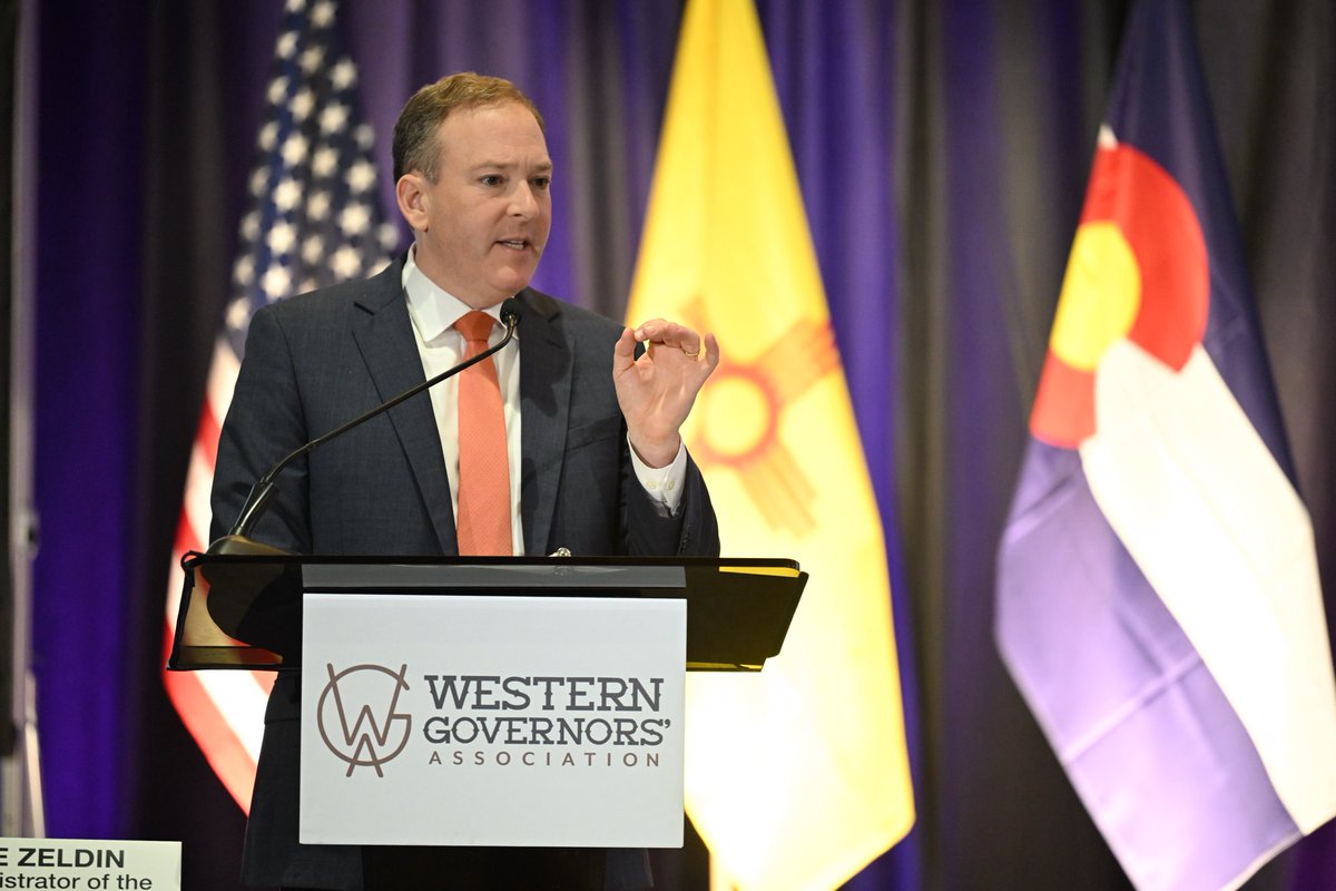 Western Governors' Association (@westgov) on Twitter photo Thank you to <a href="/epaleezeldin/">Lee Zeldin</a> for an engaging keynote address and policy discussion this afternoon at the Annual Meeting. It's essential that we keep the dialogue open between states and the federal government on key issues that affect every state. Thank you to <a href="/epaleezeldin/">Lee Zeldin</a> for an engaging keynote address and policy discussion this afternoon at the Annual Meeting. It's essential that we keep the dialogue open between states and the federal government on key issues that affect every state.