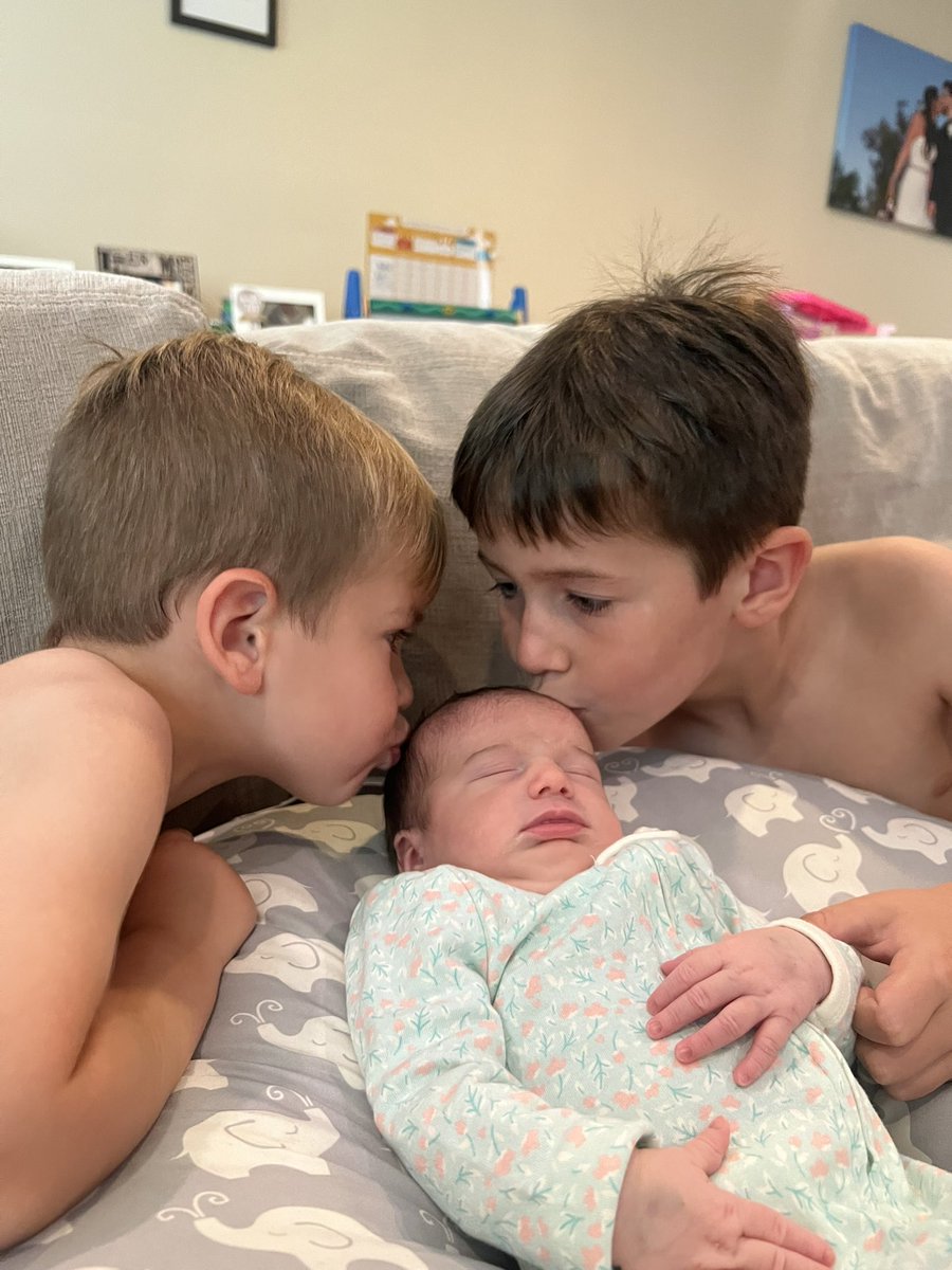Jonsandman's tweet image. HOME SWEET HOME!!! 5 days in the NICU and she is happy to finally meet her siblings. The Pneumothorax has been fully healed!!! Thanks for all the love and support! So happy.