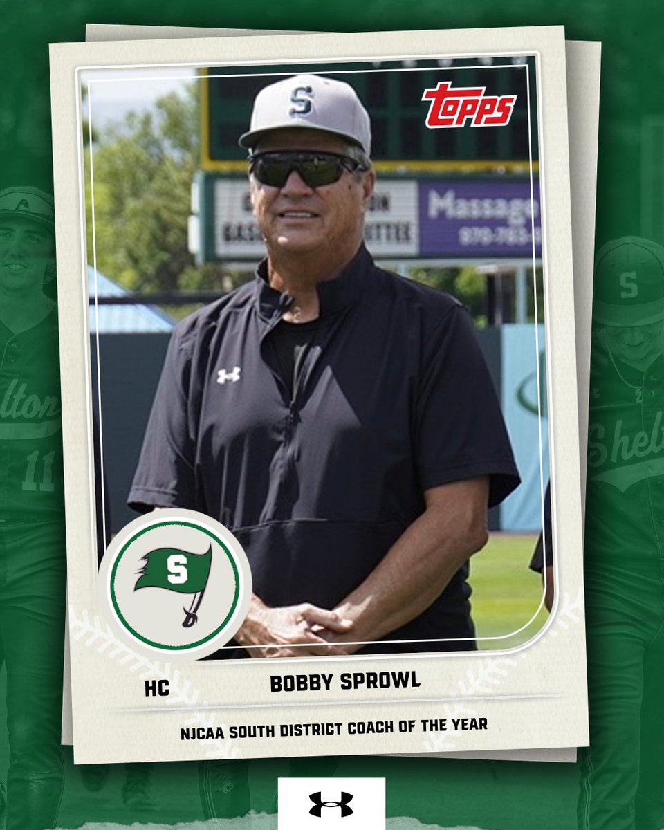 𝐂𝐎𝐀𝐂𝐇 𝐎𝐅 𝐓𝐇𝐄 𝐘𝐄𝐀𝐑

Head Coach Bobby Sprowl was named NJCAA South District Coach of the Year by the American Baseball Coaches Association! 

📰athletics.sheltonstate.edu/sports/bsb/202…