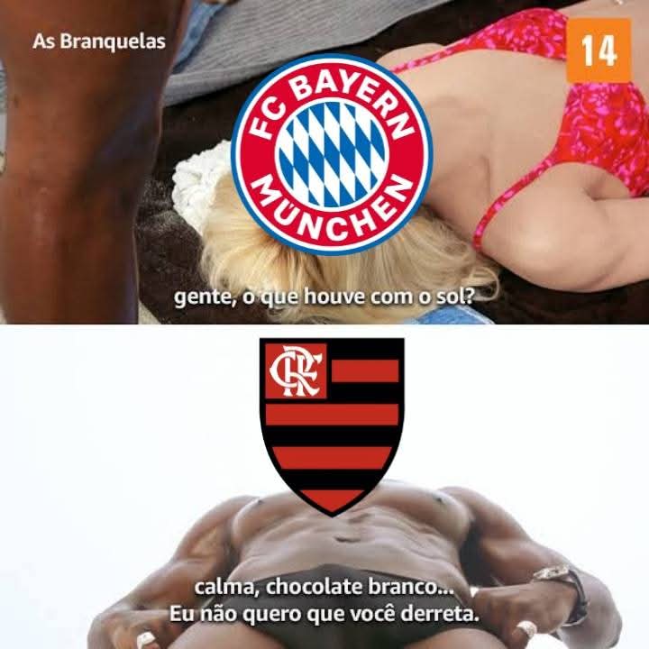 Bayern tava desesperado pra fazer um gol e não pegar o mengão nas oitavas...

Agora já era!