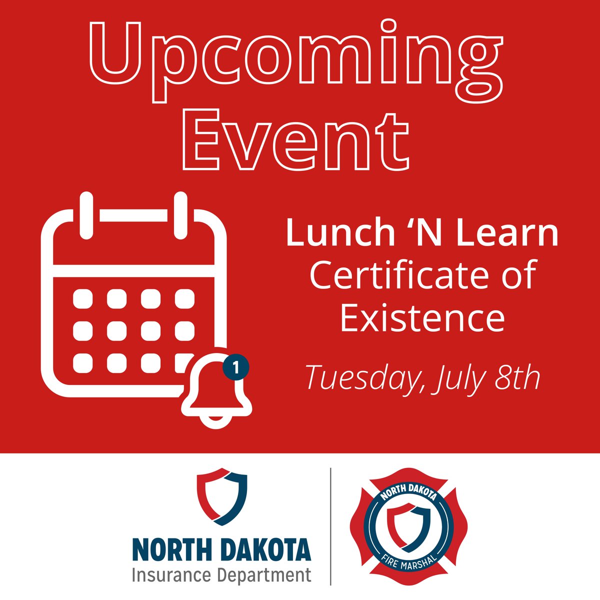 Get registered for our next Lunch 'N Learn - preparing your certificate of existence! Learn more and register: bit.ly/4k7g5A2