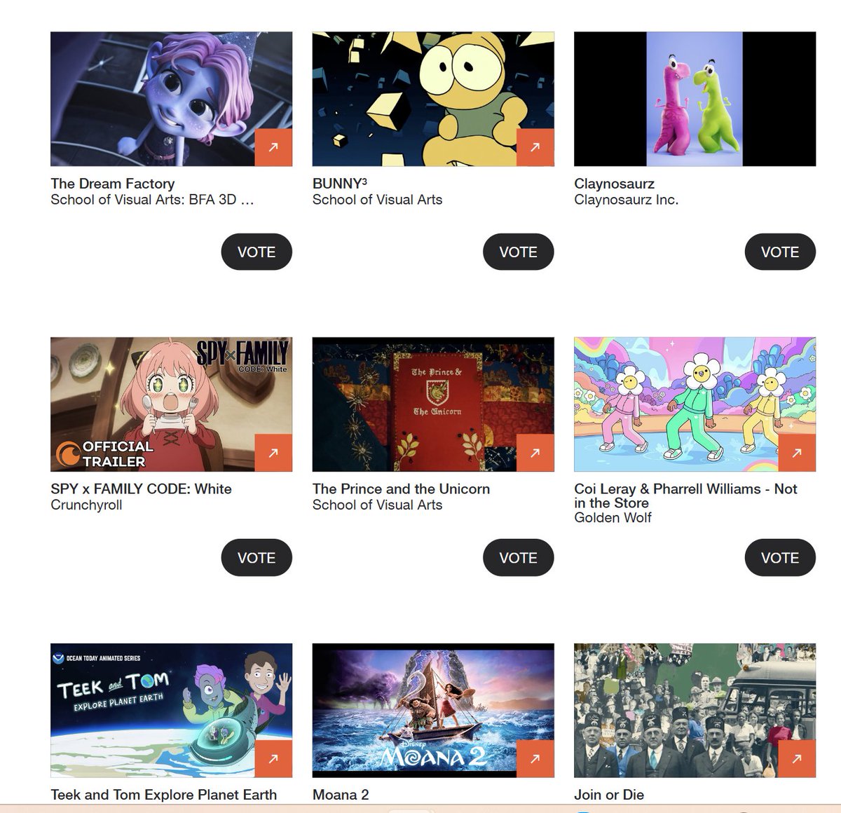 good day for Web3 IP <a href="/Claynosaurz/">Claynosaurz</a> &amp; <a href="/doodles/">doodles</a> up for multiple Collision Awards. We did it again. This time up against Moana, Crunchyroll, etc. Best of the best in the Animation space 🫡

Voting starts now. We'll shoot out details via main account for links. Claynos is up for