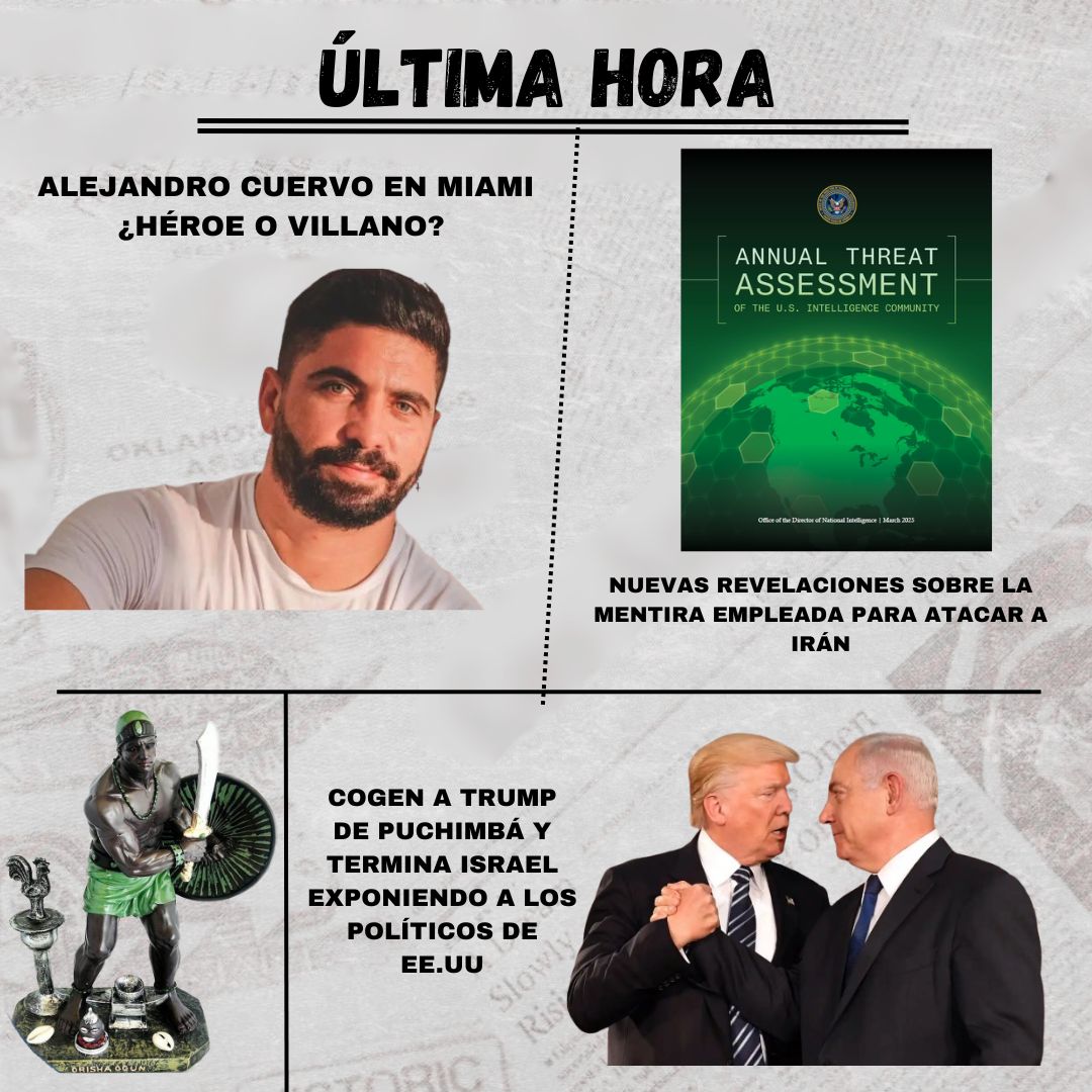 ¡Se revuelve el avispero! Alejandro Cuervo en Miami ¿Héroe o Villano? Nuevas revelaciones sobre la mentira empleada para atacar a Irán. Cogen a Trump de puchinbá y termina Israel exponiendo a los políticos de EEUU. Hoy en YouTube a las 10.00 PM. #Cuba