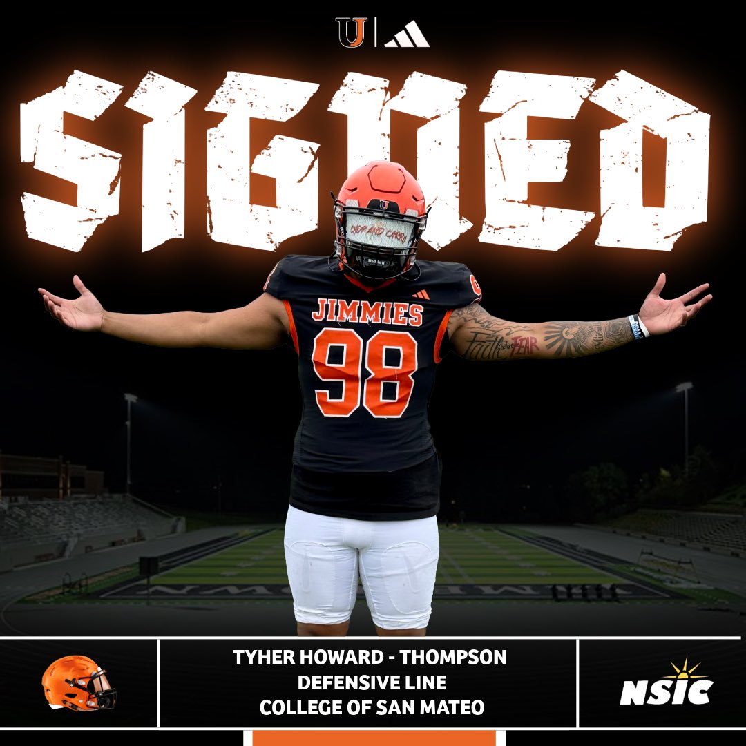 Jamestown Football (@jimmiefootball) on Twitter photo A #WARDADDY from California…
<a href="/TyherH/">Tyher Howard</a>, welcome to a new era of Jimmie Football‼️
#ChopAndCarry | #JimmiePride A #WARDADDY from California…
<a href="/TyherH/">Tyher Howard</a>, welcome to a new era of Jimmie Football‼️
#ChopAndCarry | #JimmiePride