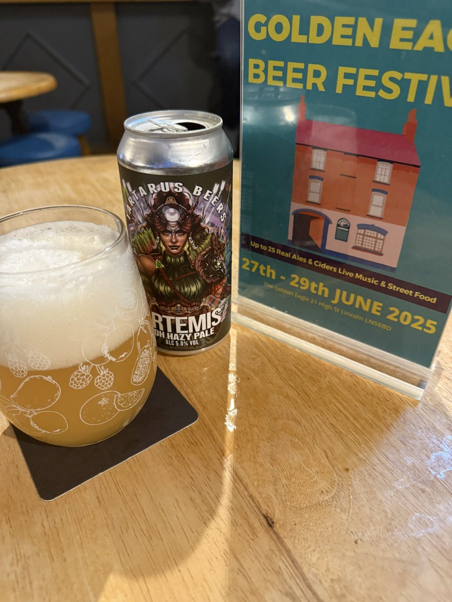 lincolnpubman's tweet photo. Last of the evening
@Tartarusbeers Artemis
DDH Pale Ale - 5.0%
#Hoptastic https://t.co/YyKUiJM0Hf
