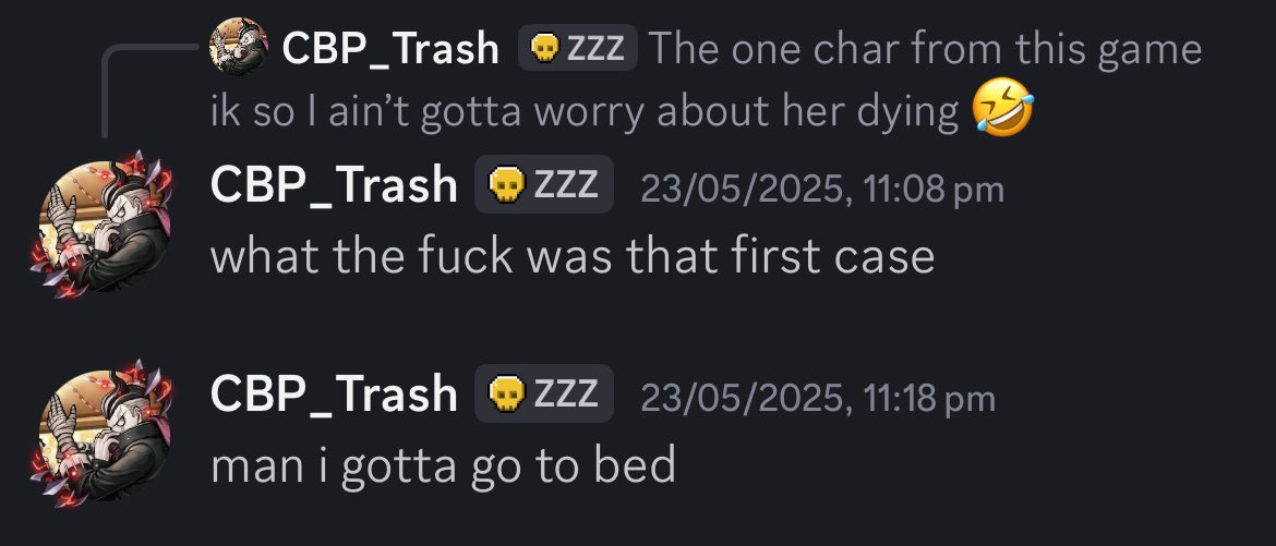 cbptrash11863's tweet image. *Me messaging my friend when I first started V3*
His reaction probably: