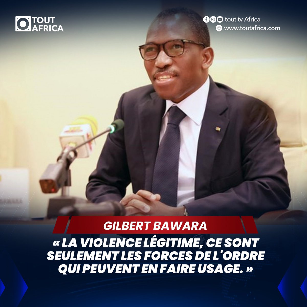 ADZAFOTETE's tweet photo. Le ministre Gilbert Bawara 

#Togo  #Tg https://t.co/B21CRu99Yq