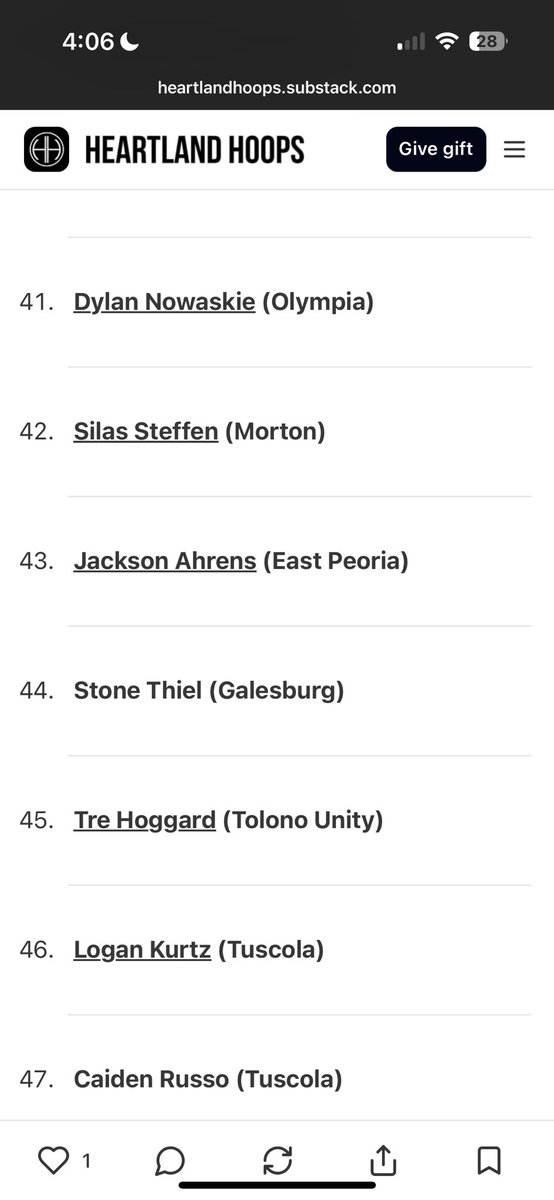 Blessed to be Ranked 44th in Illinois for 2026. Hard work pays off! Can’t get satisfied. #AGTG #Blessed