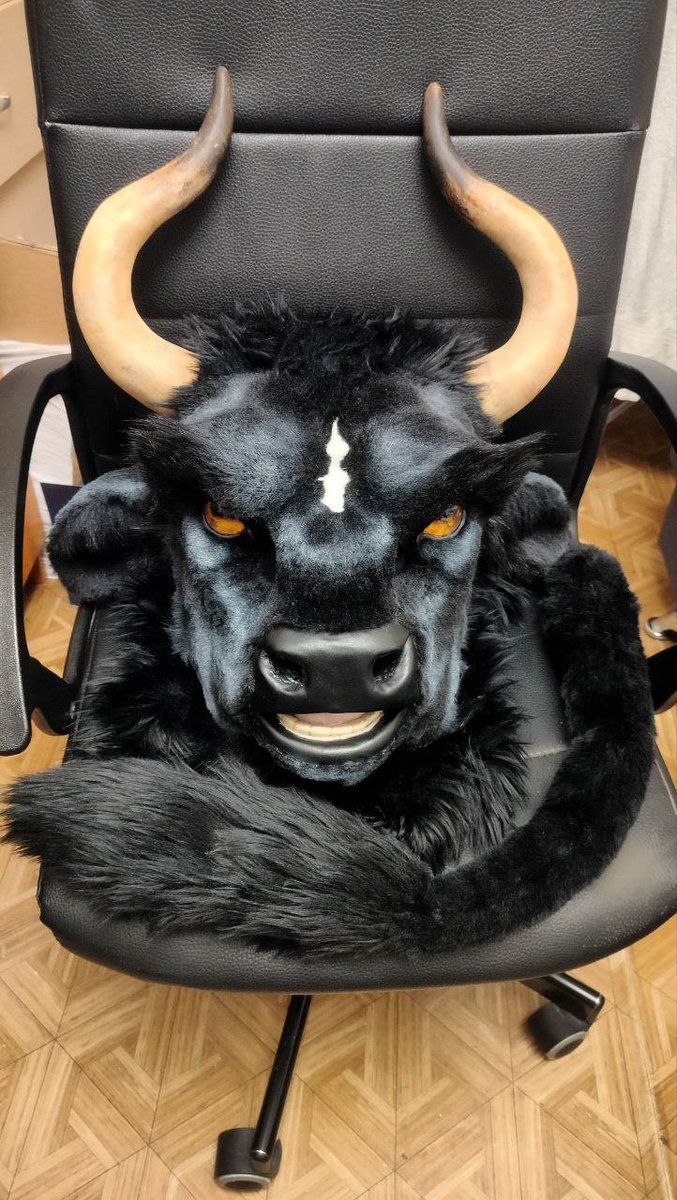 My first foam fursuit head is done! For my husband &lt;3 
#Fursuit #FursuitEveryday