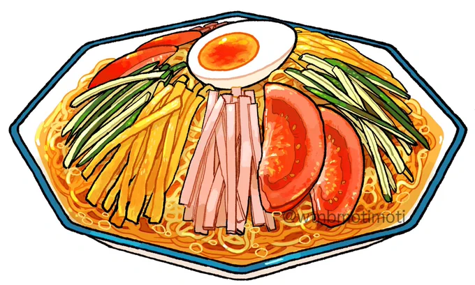 冷やし中華が美味しい季節が…くる!! (過去絵)