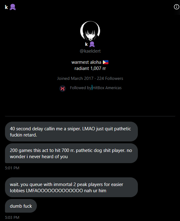 this guy stream snipes and loses, this is his reaction