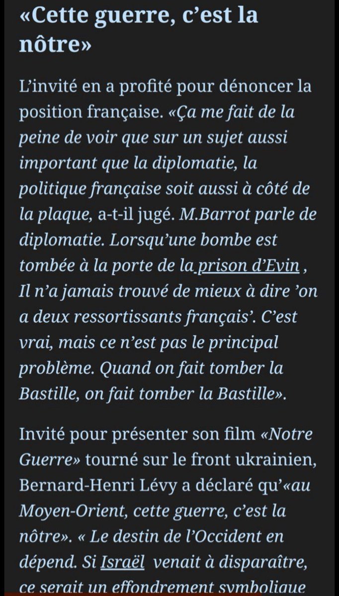 Deux Français détenus à Evin, sans nouvelles depuis des mois : Cécile Kohler et Jacques Paris. Les mots blessants de BHL méprisent leur douleur.
La diplomatie n’est pas une faiblesse, c’est leur seule chance.
Respectons leur combat.
Ils doivent être libérés.
#FreeCécileEtJacques