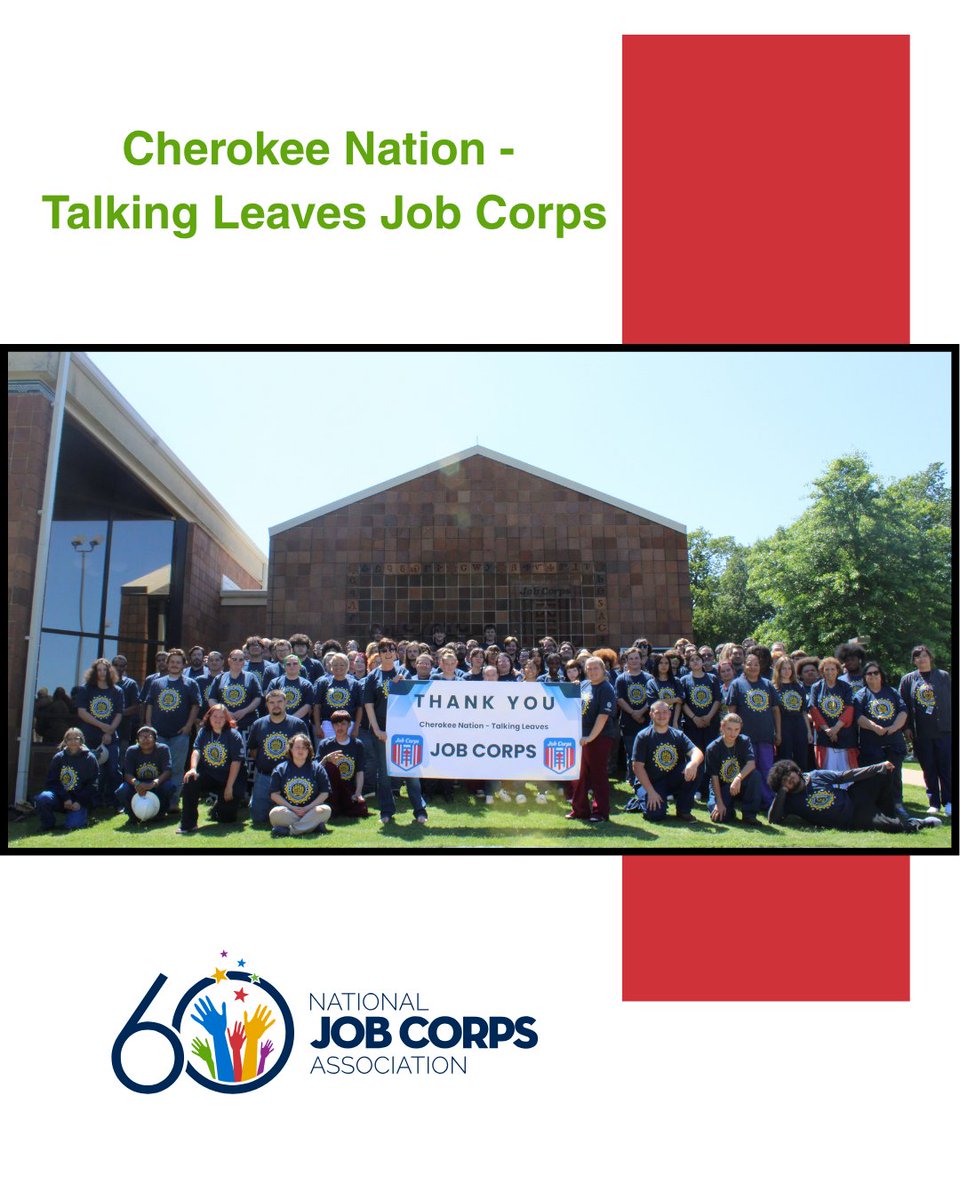 TheNJCA's tweet photo. Students from the Talking Leaves Job Corps Center send their thanks to Senators in Congress who proudly support Job Corps.
#JobCorps #JobCorps60 #JobCorpsWorks #SaveJobCorps #CherokeeNation
@SenMullin
@jameslankford https://t.co/KhFSXzEDqR