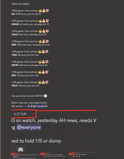RECAP OF MONDAY JUN 24

Another good session written in the book! 🔥💰🎯

Join our Discord: discord.gg/YYhupxm3qa

Today we traded:  

+83% gainer from entries! 🔥💰🎯
$NA 19.00 entry pm hit 34.73  

+52% gainer from entries! 🔥💰🎯
$ONMD .60 entry pm, intraday hit .91  

+23%