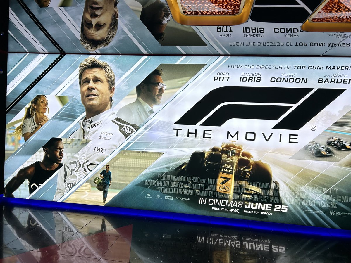 ClarePatterson2's tweet photo. Perfect way to celebrate the end of A levels with my boy- screening of #F1the movie https://t.co/SF1qV62Vfx