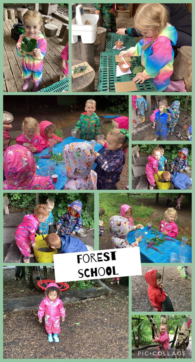 Nursery had a lovely morning in Forest school , making insect collages, looking for mini-beasts and playing in the mud kitchen -and what a lot of mud there was today ! 
#diddyforestschool #eyfs