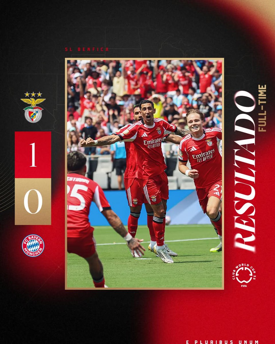 JohnPMotta's tweet image. A huge and historic win for @SLBenfica against @FCBayern. 1st time Benfica defeats Bayern and puts them on top of the group. Glad to see my #Portuguese team advance at the @FIFACWC .