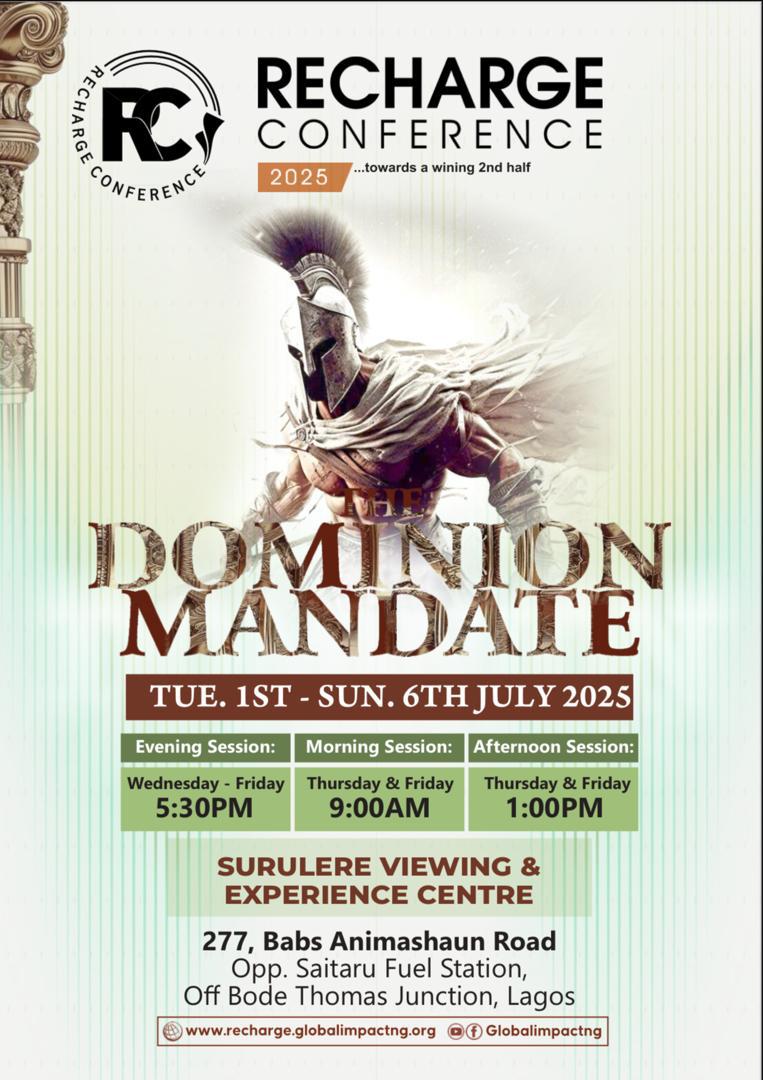 Recharge_GIC's tweet photo. Are you quite a distance from The Goodland? Not to worry, you’re not left out. You can still be a part of Recharge Conference 2025 at any of our viewing centres.

The same powerful worship and impactful teachings now just closer to you. https://t.co/Bn0pAUwbvB
