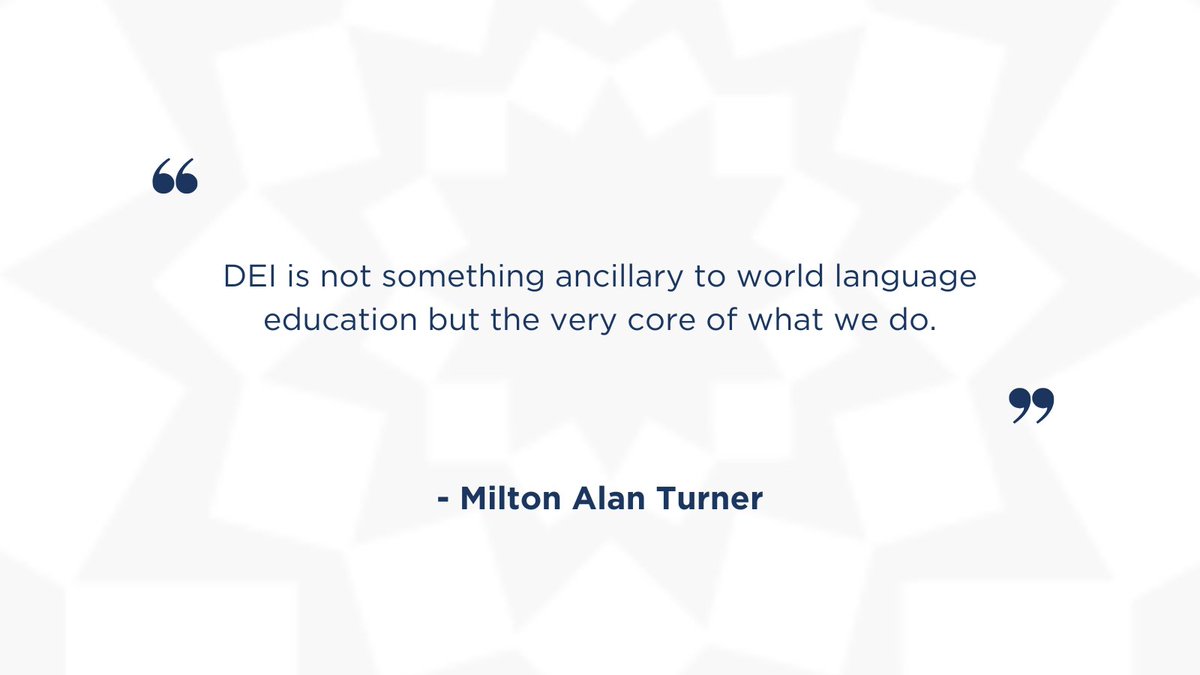 ACTFL President, Milton Alan Turner, talks about DEI in the WL classroom. Read more in the latest TLE: bit.ly/2QNKo3w #TuesdayTLE