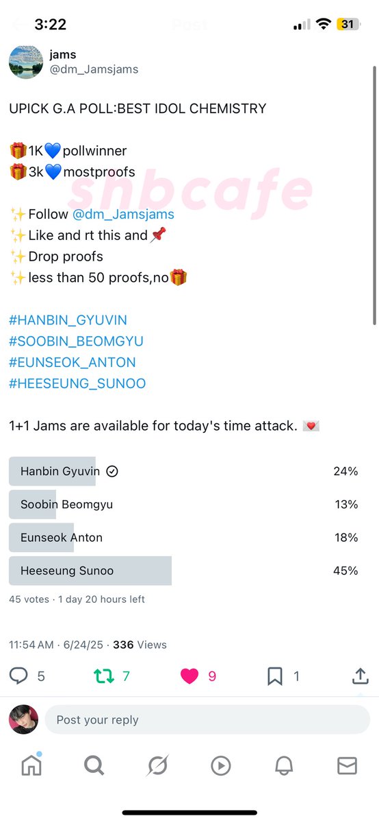 shbcafe's tweet photo. @dm_Jamsjams for #HANBIN #GYUVIN https://t.co/v7PuCsz5mP