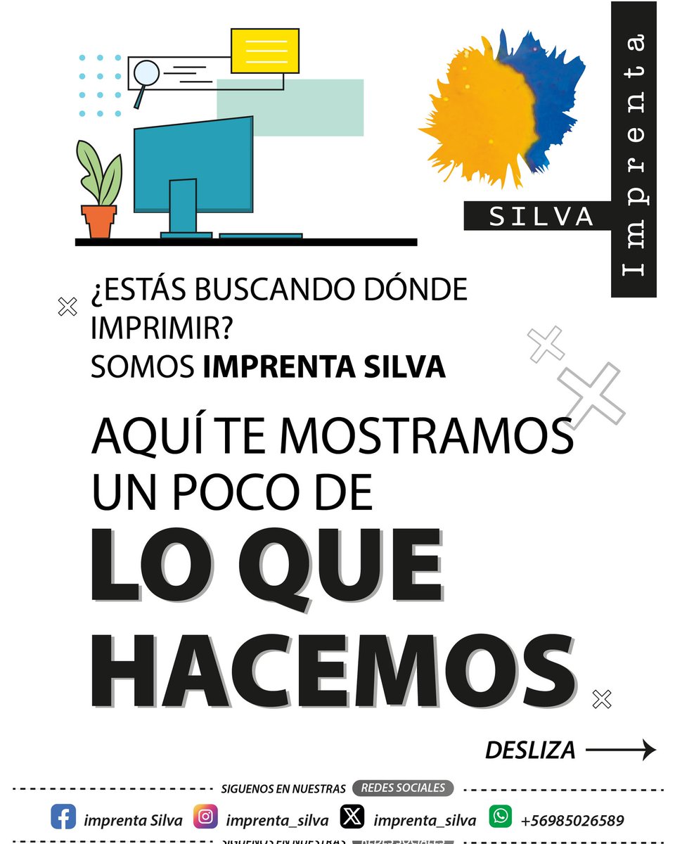 imprenta_silva's tweet photo. 🎨 ¿Necesitas imprimir? ¡En Imprenta Silva tenemos lo que buscas!

🖨️ Carpetas, tarjetas, pendones PVC, afiches, volantes, trípticos, agendas, cuadernos y más.

📲 Escríbenos al +56985026589 o por DM.

#ImprentaSilva #Pendones #Volantes #Tarjetas #DiseñoGráfico https://t.co/MeDTFyeFa7