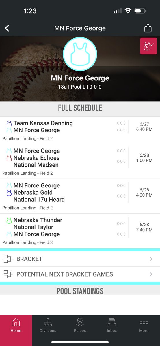 AllysonGrobner's tweet photo. This weekend me and my team will be in Nebraska!! Here’s our pool play schedule. https://t.co/W1f8JnGfYe