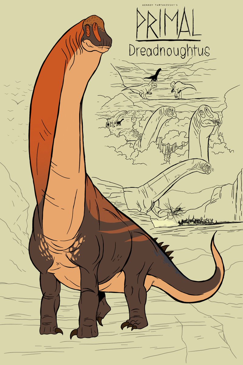 Gt primal Dreadnoughtus style (old) #primal #prehistoric