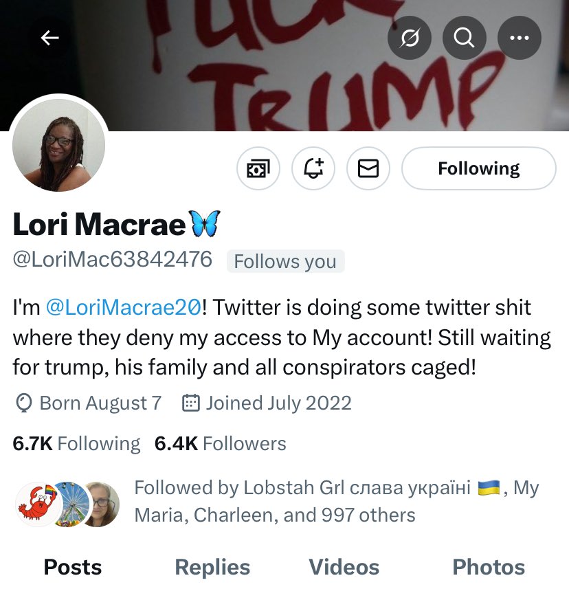 Sinfulskin (@sinfulskin2) on Twitter photo Special Boost: ๐คฉ FAM, Can you please assist our Resister Friend โฆ<a href="/LoriMac63842476/">Lori Macrae๐ฆ</a>โฉ in Rebuilding her account.? Any help is greatly appreciated.
๐บ๐ธ๐๐๐๐พโ๏ธ๐พ Special Boost: ๐คฉ FAM, Can you please assist our Resister Friend โฆ<a href="/LoriMac63842476/">Lori Macrae๐ฆ</a>โฉ in Rebuilding her account.? Any help is greatly appreciated.
๐บ๐ธ๐๐๐๐พโ๏ธ๐พ