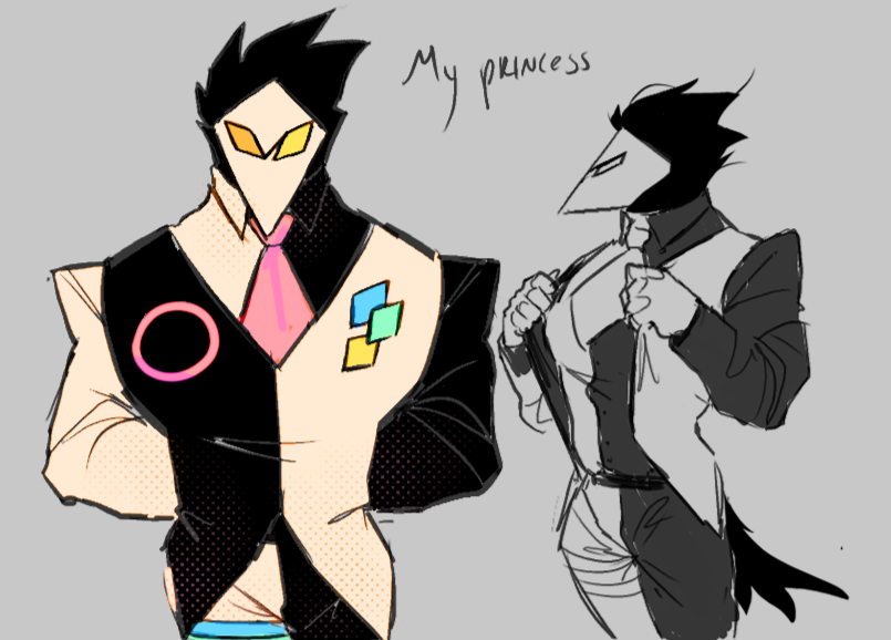 Oh no no you've got it all wrong, I'm up for any characters
Tenna is just who I'm drawing the most right now!
Here's doodles of how I draw Susie and Swatch