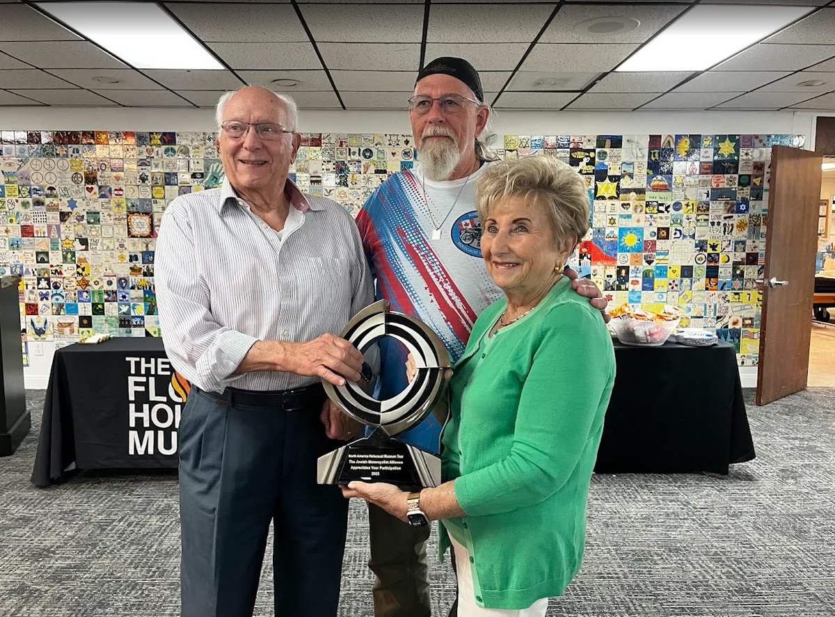 FLHolocaustMus's tweet image. On June 15, The Florida Holocaust Museum was honored to host a stop on the North America Holocaust Museum Tour—a journey of remembrance organized by members of the Jewish Motorcyclists Alliance. These riders are traveling to 21 Holocaust museums across the United States and…