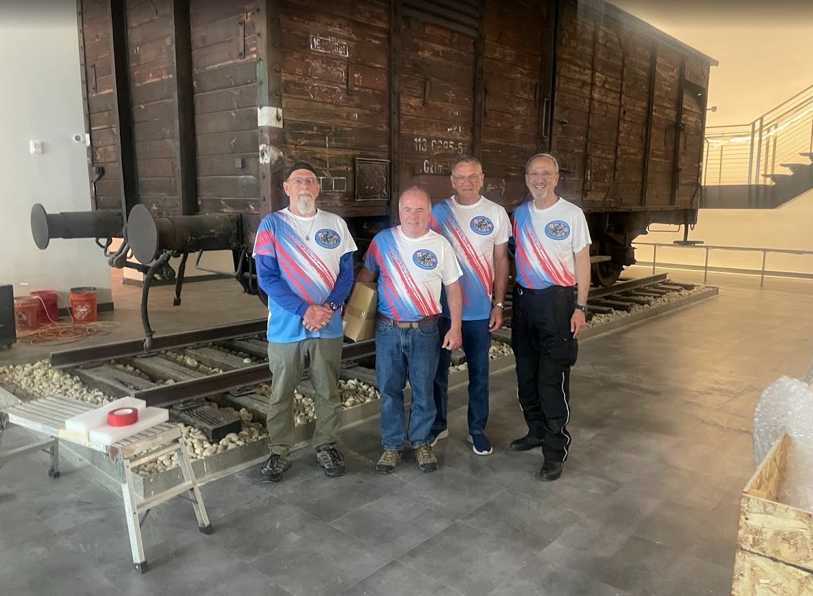 FLHolocaustMus's tweet image. On June 15, The Florida Holocaust Museum was honored to host a stop on the North America Holocaust Museum Tour—a journey of remembrance organized by members of the Jewish Motorcyclists Alliance. These riders are traveling to 21 Holocaust museums across the United States and…