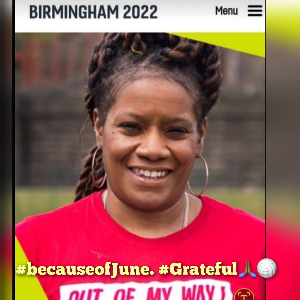 InTheChatTime's tweet image. I was 1 of 14 from 350 nominees to a chosen as #HometownHero for grassroots netball. We did the recording, 10 mins from where June lived in Bham. I thought  of her the whole  time we filmed. June would have love #BackToNetball and #WalkingNetball. All this👇🏾 #becauseofJune😭🏐