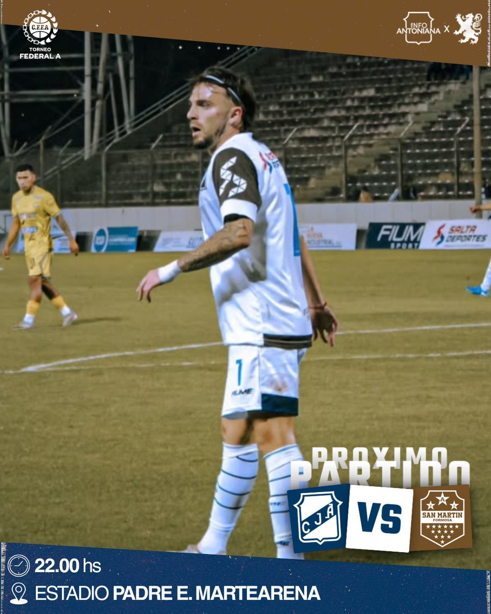 𝗧𝗼𝗿𝗻𝗲𝗼 𝗙𝗲𝗱𝗲𝗿𝗮𝗹 𝗔 ❜𝟮𝟱 - Fecha 16

🆚 San Martín de Formosa 
📆 Viernes 27 de Junio 
🏟 Estadio Padre E. Martearena 
⌚22:00hs