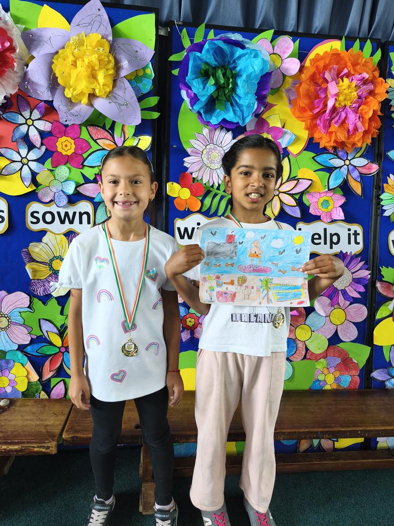 Congratulations to our Summer Art Competition winners from each class. The girls all produced amazing pictures capturing the essence of what summer means for them.