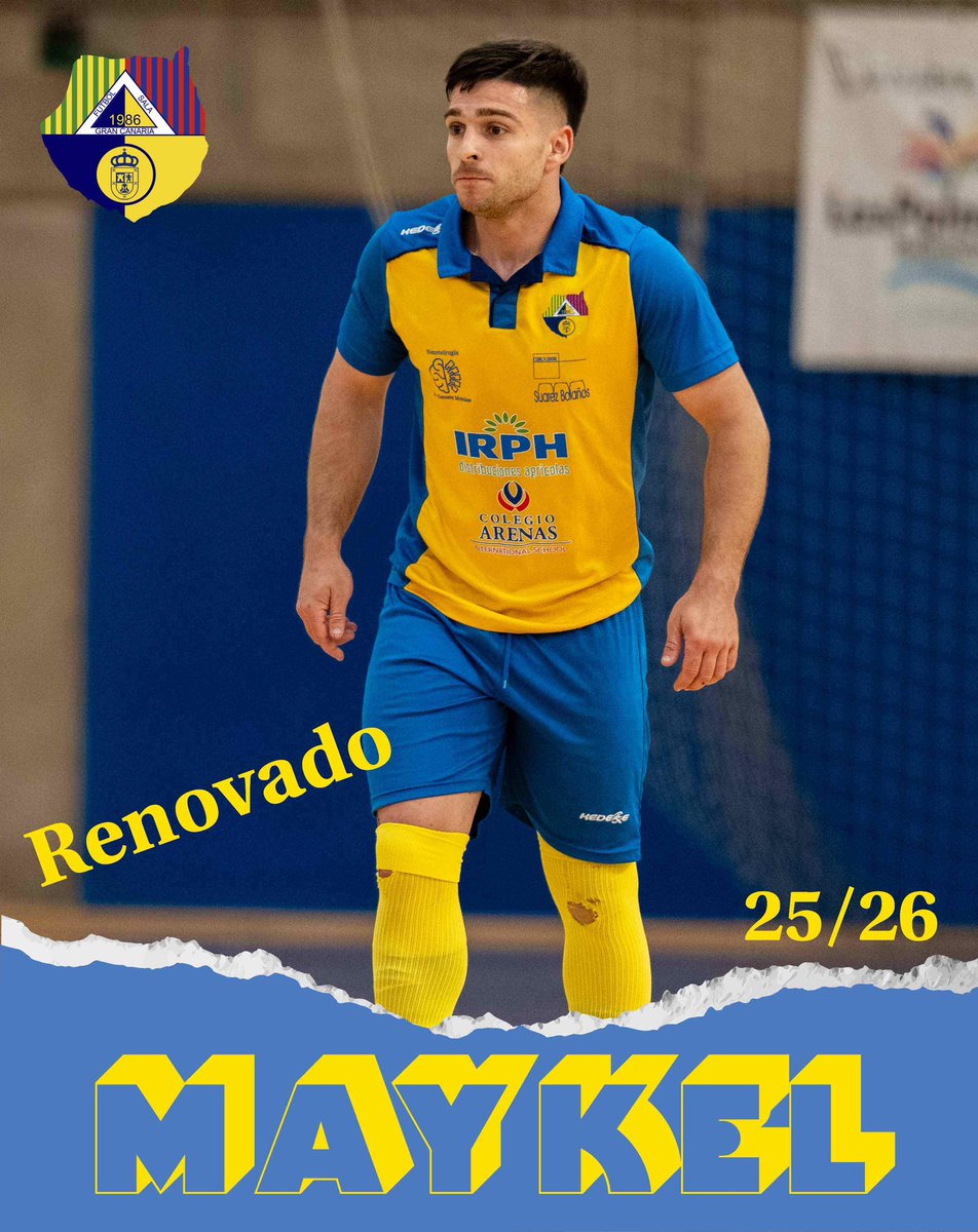 📰 𝐌𝐚𝐲𝐤𝐞𝐥 𝐓𝐨𝐫𝐫𝐞𝐬, una temporada más en las filas del primer equipo para luchar por los objetivos del Club.

#nimejoresniperoresdiferentes #GranCanariaFS #futsal