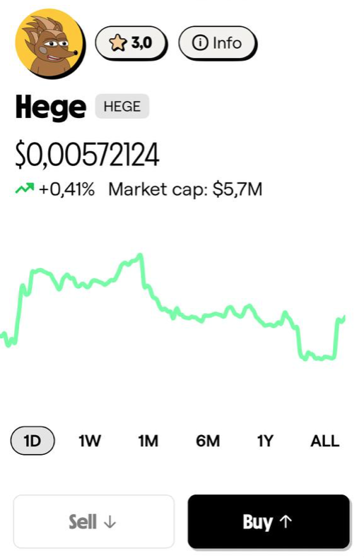 HegeCoin's tweet photo. Another surprise listing... $HEGE is live on https://t.co/1JX30aO9VF!

@tokencom_ gives retail investors a super easy way to trade @solana tokens, including memecoins, stables like @USDC, and of course… $HEGE!

It’s fast, user-friendly, has a cool user interface and comes with some slick social-fi features. Check it out in the Apple App Store, Google Play, and now the @solanamobile dApp store!