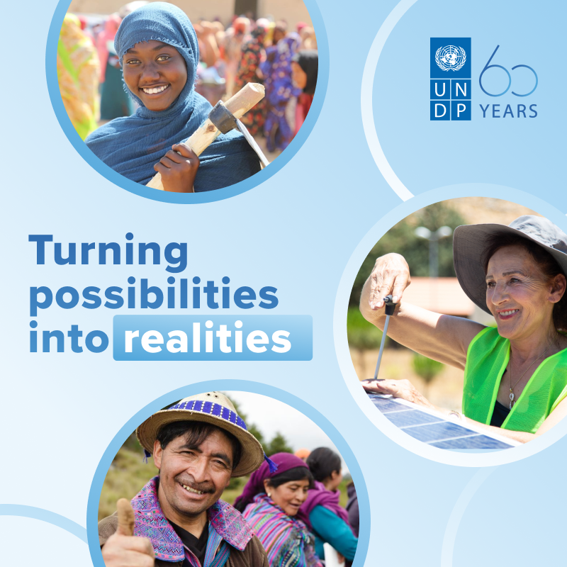 22,000 days
720 months
60 years
 
We can measure time in many ways, but one thing remains the same: throughout it all, we have turned possibilities into realities. 💙
 
#UNDP60