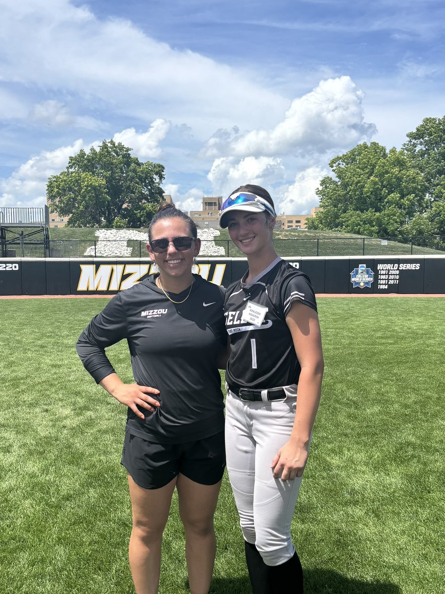 Kinleigh Howren 2028 (@kinleighhowren) on Twitter photo I had a great time at the <a href="/MizzouSBCamps/">Mizzou Softball Camps</a> Prospect Camp! Thank you Coaches for all the valuable feedback given throughout today. Always love getting to learn from the incredible staff and players! <a href="/MizzouSoftball/">Mizzou Softball</a>
<a href="/CoachLarissaA/">Larissa Anderson</a> <a href="/CoachBella42/">Bella Norton</a> <a href="/ejonesrockchalk/">Eric Jones - Select Fastpitch</a> <a href="/2k10Select/">Select Fastpitch 2K10-Reliford</a> I had a great time at the <a href="/MizzouSBCamps/">Mizzou Softball Camps</a> Prospect Camp! Thank you Coaches for all the valuable feedback given throughout today. Always love getting to learn from the incredible staff and players! <a href="/MizzouSoftball/">Mizzou Softball</a>
<a href="/CoachLarissaA/">Larissa Anderson</a> <a href="/CoachBella42/">Bella Norton</a> <a href="/ejonesrockchalk/">Eric Jones - Select Fastpitch</a> <a href="/2k10Select/">Select Fastpitch 2K10-Reliford</a>