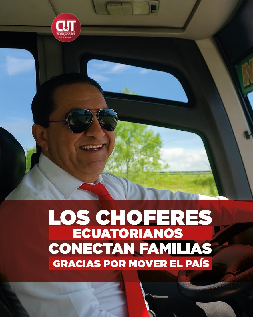 🇪🇨Ecuador rinde homenaje a los héroes del volante en el día del Chofer Ecuatoriano, una celebración que desde 1937 reconoce la ardua labor de los conductores🚍 profesionales. #ChoferesEcuatorianos #CUT <a href="/albertoariasra/">Alberto Arias</a> <a href="/GomezlRichard/">Richard Gomez</a>