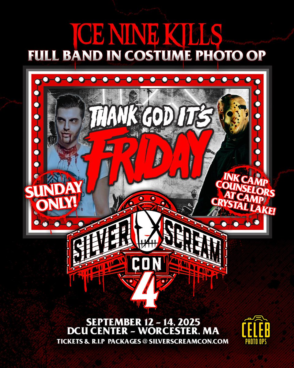 These handsome devils are dying to meet you. Stab the link to reserve your plot, er, spot! 🪓 🔪 🩸 

silverscreamcon.com/photo-ops