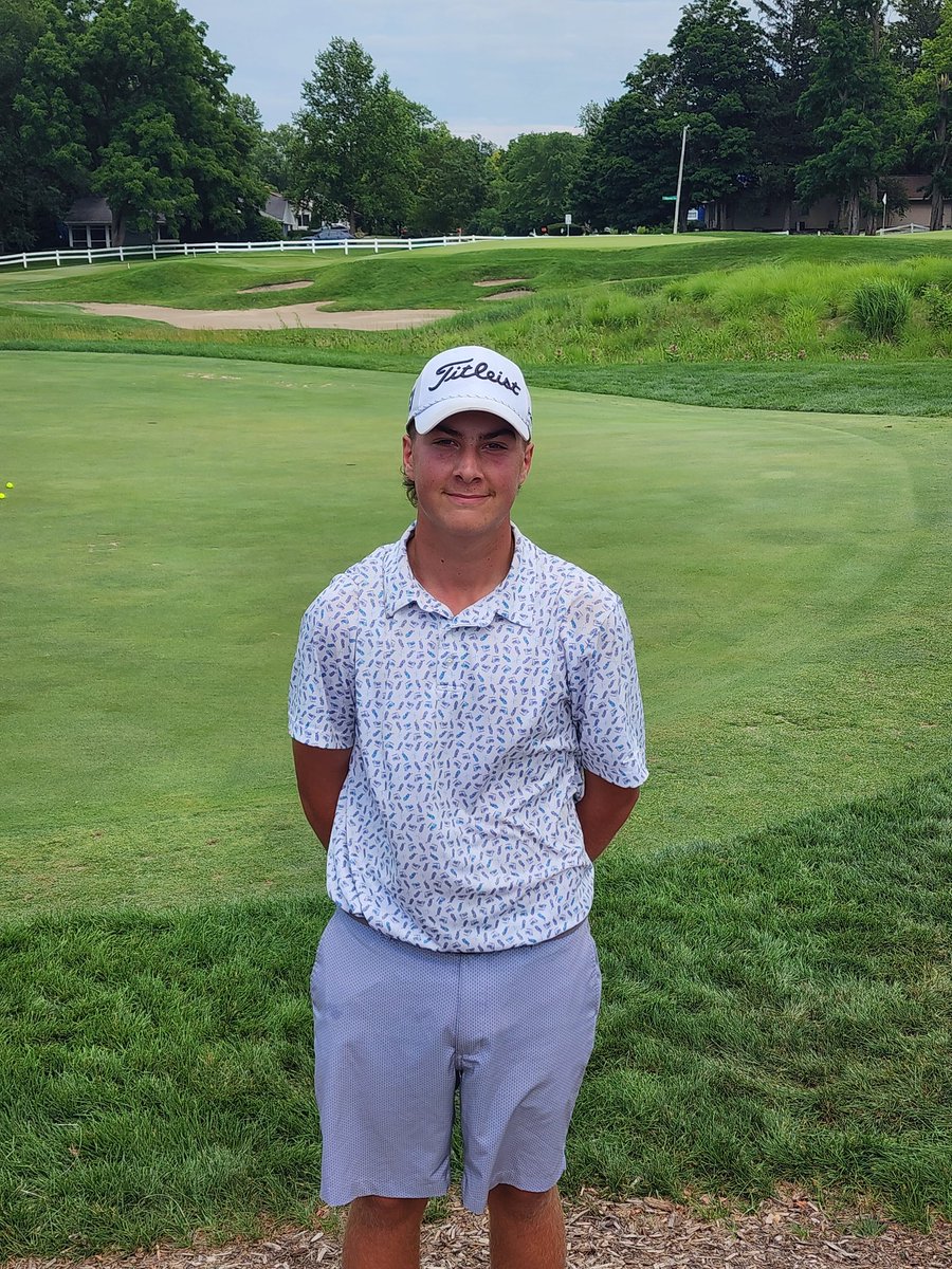 Eli Rowland with a solid two days at Boys State Junior Championship to make the top half of the match play bracket. The round of 64 starts tomorrow!