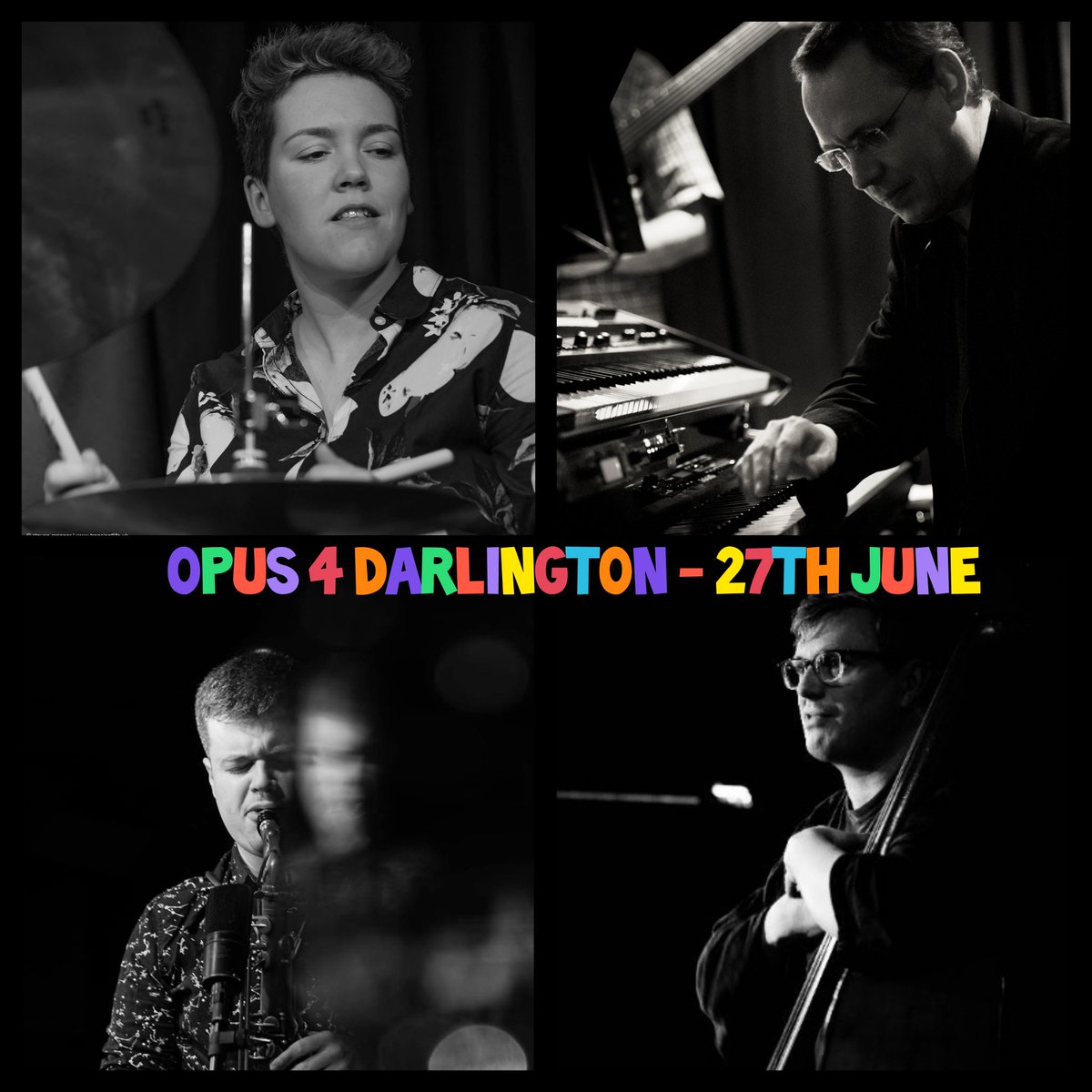 This Friday I'm performing for the first time with this lineup of amazing musicians.  Feat Harry Keeble Rick Laughlin and John Pope ! 

Opus, Darlington (Travellers Rest, Cockerton). Brand new original music, this is going to be a fun one 👏🥁