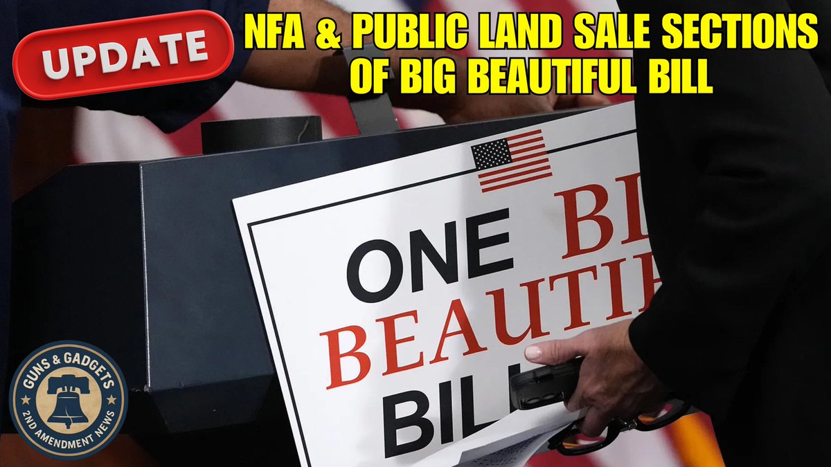 UPDATE On NFA &amp; Public Land Sale Sections Of Big Beautiful Bill
youtu.be/nacSazqeaOM