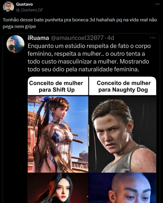 i_Ruama's tweet photo. @_Gustavo_GF @amauricoel32077 @TavernaMarvel Poh seu v1adinho de merda, o mesmo papo de sempre? Tu acha que dizer que alguém não pega ninguém é insulto? 🤣

O chamariz de lampadada foi vascular meu perfil e me bloqueou, porque além de v1adinho é covarde. É por isso que vcs não passam dos 35 anos e tudo infectado com doença. https://t.co/viEEA2YNSm