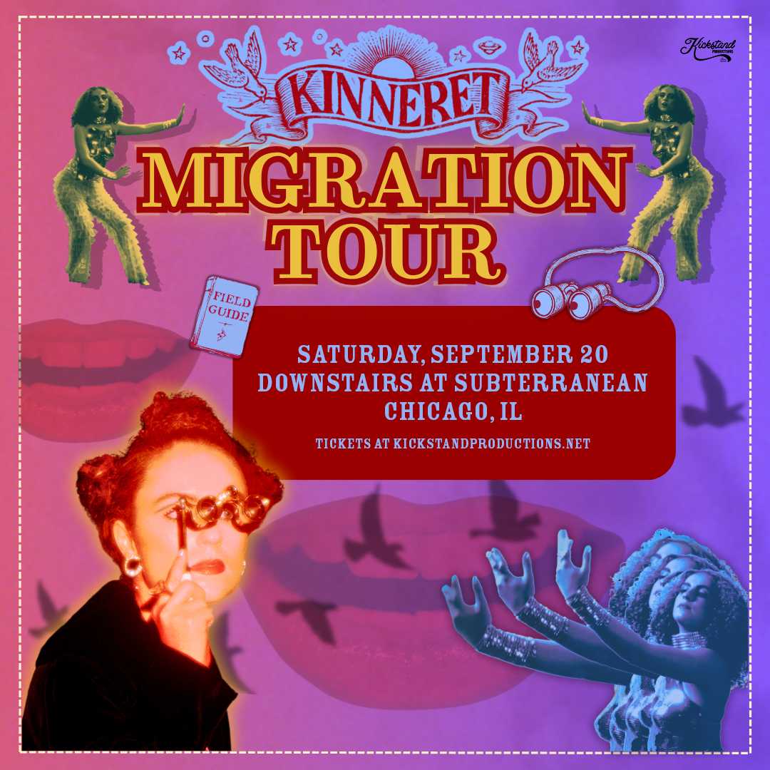 ⭐️ JUST ANNOUNCED ⭐️
<a href="/K1nneret/">Kinneret</a> - Migration Tour
📆 SAT., SEPTEMBER 20 at <a href="/subtchicago/">Subterranean</a> Downstairs
🎟 ON SALE NOW
🔗 bit.ly/45sxTSw